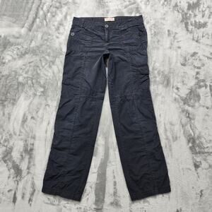 Vintage Y2K OP Pants Womens 5 Juniors Gray Low Rise Straight Leg Outdoors Hiking